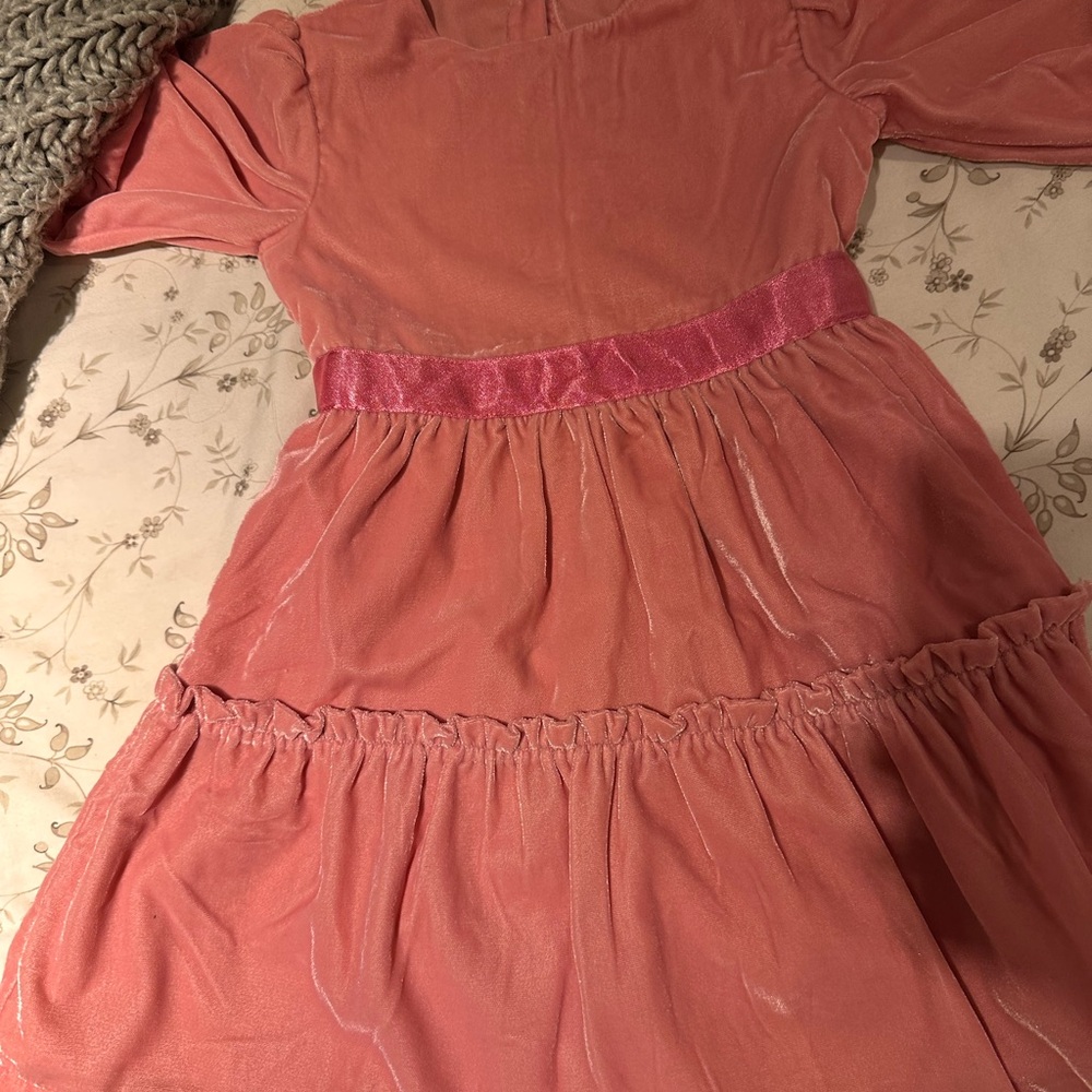Nordstrom Girls dress. Beautiful dress feels like velvet to the touch.